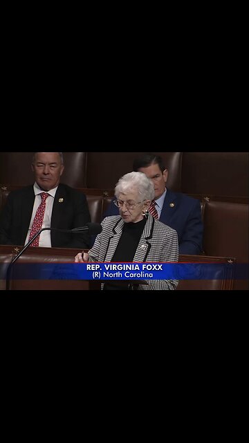 Rep. Foxx BLASTS Democrats Over Gov't Shutdown