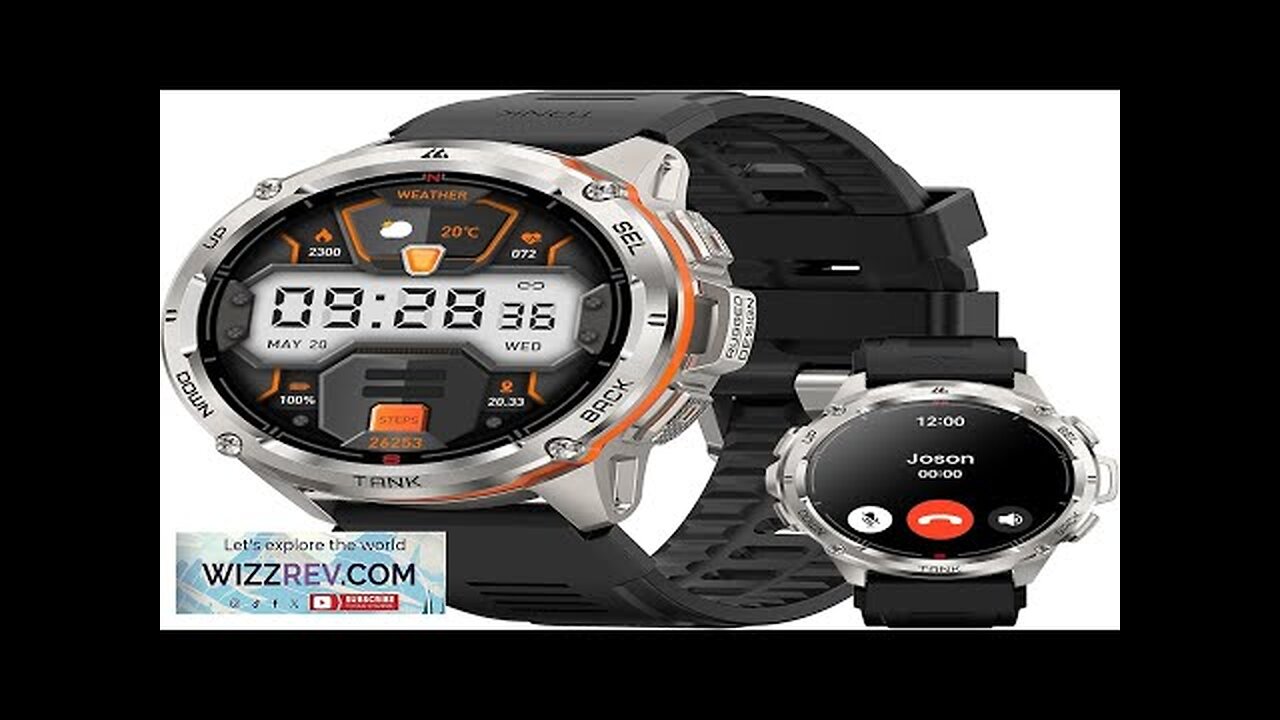 KOSPET Tank T3 Ultra Smart Watch GPS for Men 5ATM Waterproof Pressure&Altitude&Compass Review