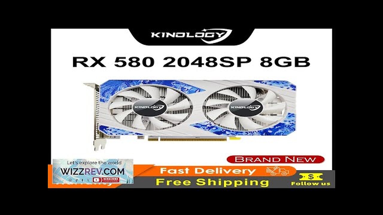 Kinology AMD RX 580 8GB 2048SP Brand New Graphics Cards GDDR5 GPU Review