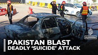 Pakistan blames India after suicide bomber kills 12 outside Islamabad court