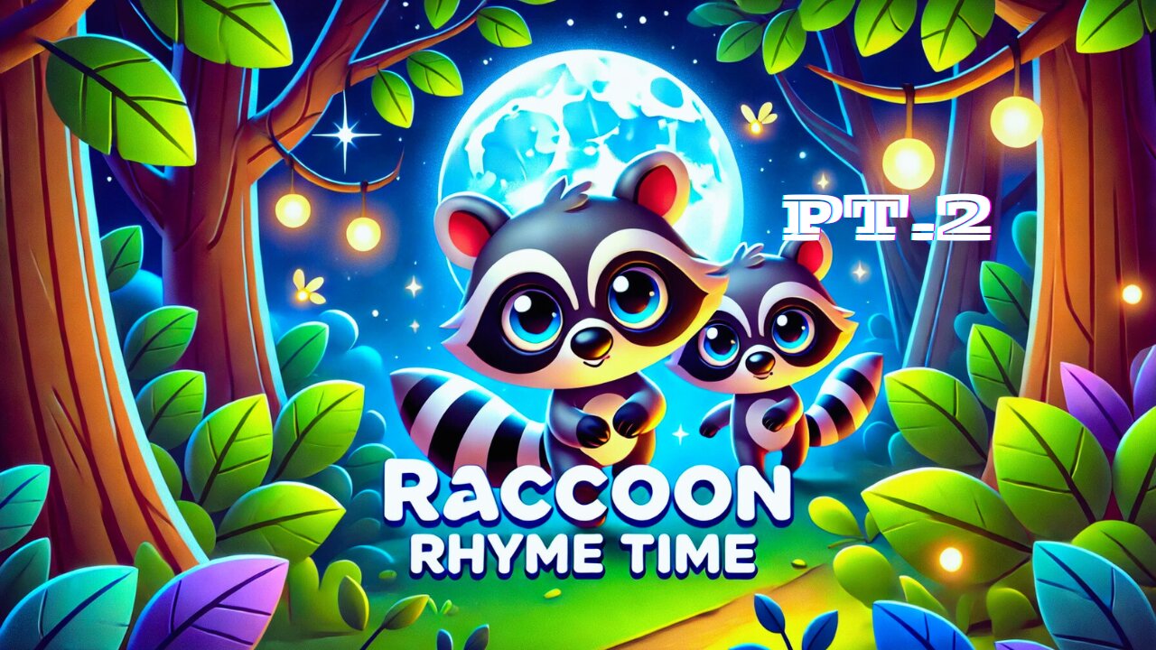 Raccoon Rhyme Time Pt.2 | Fun & Playful Kids’ Song 🎶🦝✨