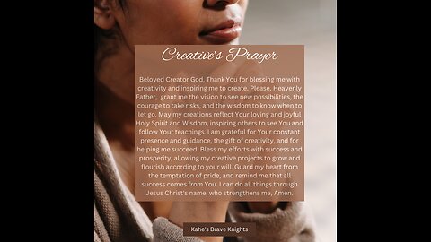 Creative's Prayer