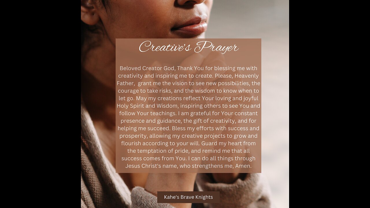 Creative's Prayer