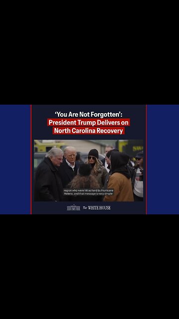 ⚡The White House release: “You Are Not Forgotten Any Longer”