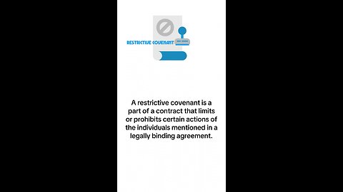 What is Restrictive Covenant?