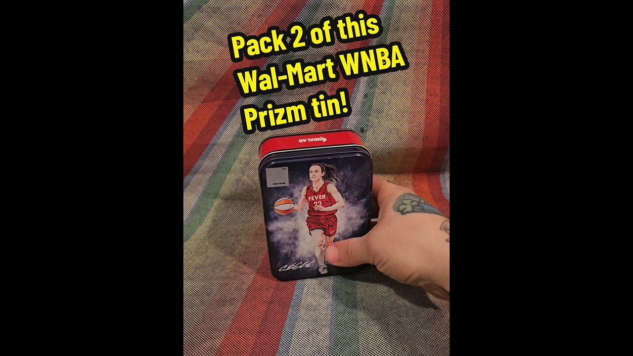 Pack 2 of a 2024-25 WNBA Prizm tin from Wal-Mart