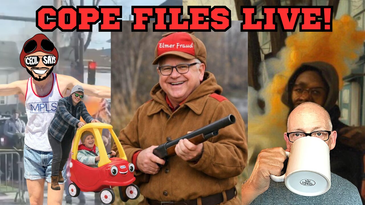 Cope Files Live - Trumps Orders Somali Deportation As Walz Prepares For Prison. R.I.P. Scott Adams