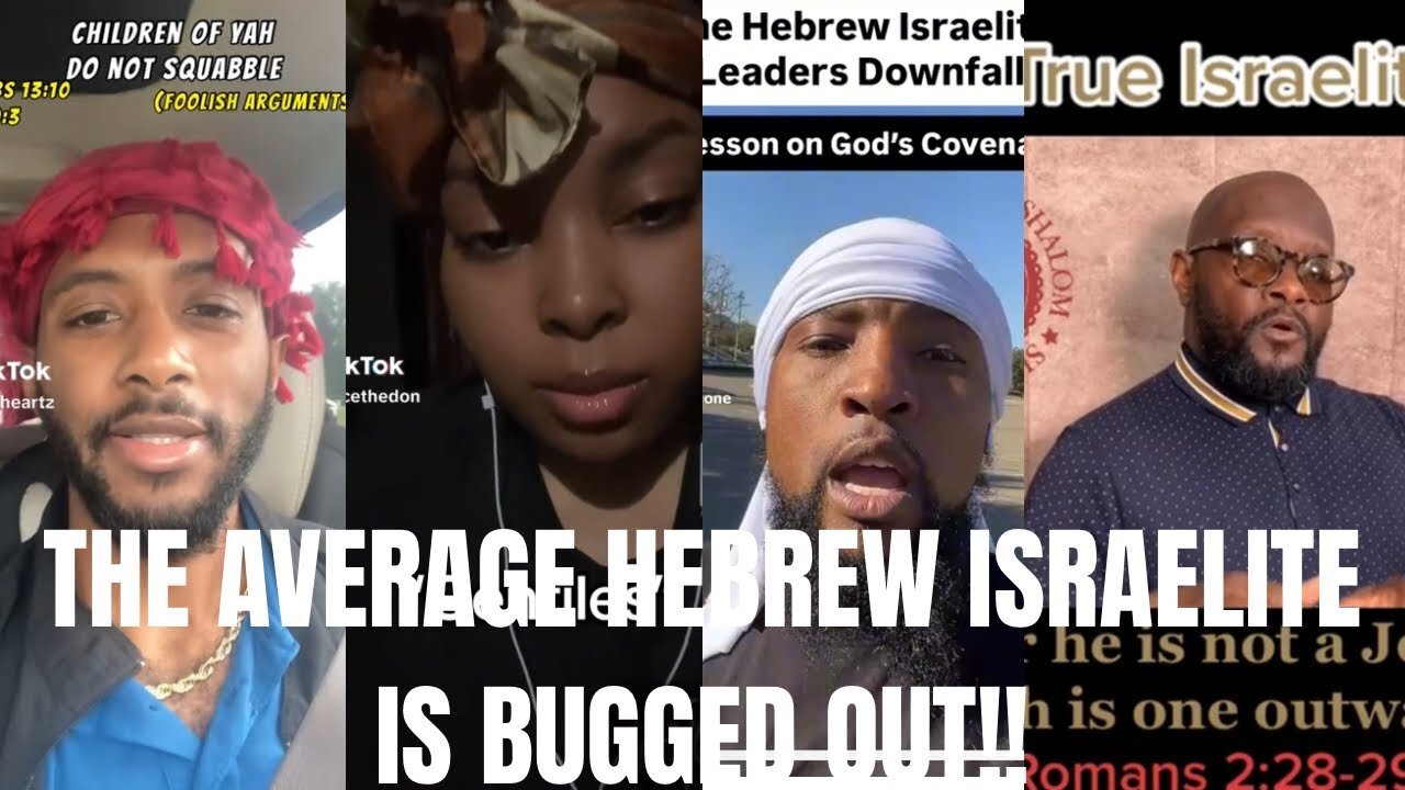 THE AVERAGE HEBREW ISRAELITE IS BUGGED OUT!! #reprobate #nonelect