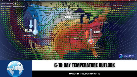 🌡️ Big Temp Swings! Cold West, Warm East Next 6-10 Days! #shorts #weatherupdate #forecast