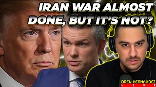 TRUMP SAYS IRAN WAR ALMOST COMPLETE BUT PENTAGON SAYS OPPOSITE?