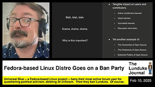 Fedora-based Linux Distro Goes on a Ban Party