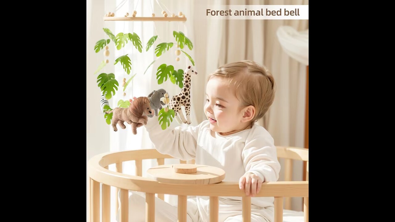 Baby Crib Mobile Rattle Toy For 0-12 Months
