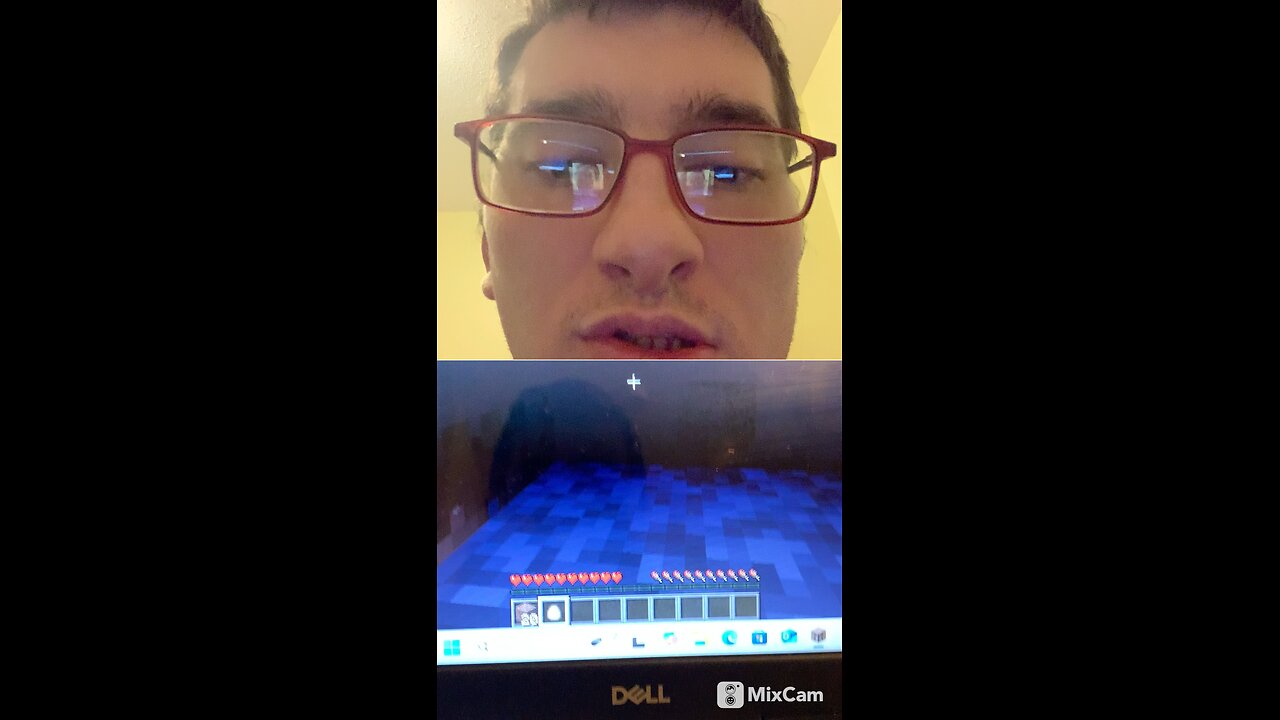 Playing Minecraft