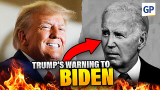 BREAKING: Trump WARNING to Joe BIden: “He Didn’t Give Himself a PARDON” | Elijah Schaffer