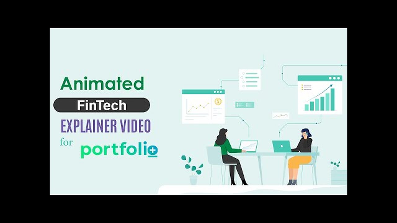 Cloud-First Banking Explainer Video for Portfolio+ | Financial Animation by MotionGility
