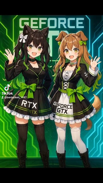 NVIDIA GEFORCE RTX and GTX as VTUBERS