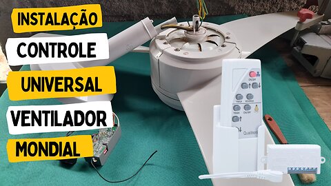 Como Fazer a Instalação Controle Remoto Universal Ventilador de Teto Mondial