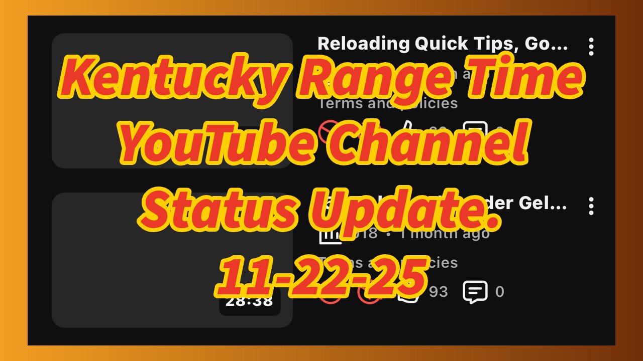 YouTube Channel Status Update, Following My Second Strike and Suspension