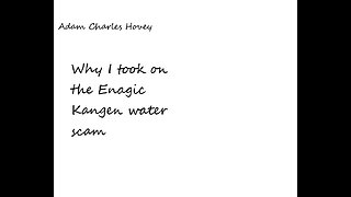 Why I took on the Enagic Kangen Water scam