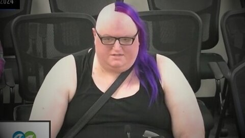 Purple-Haired Trans Person In Favor Of...