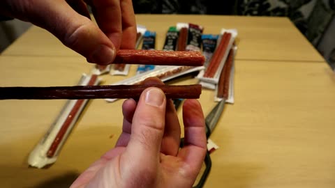 Nick's Meat Sticks 100% Grass Fed Beef And Turkey Taste Test Review