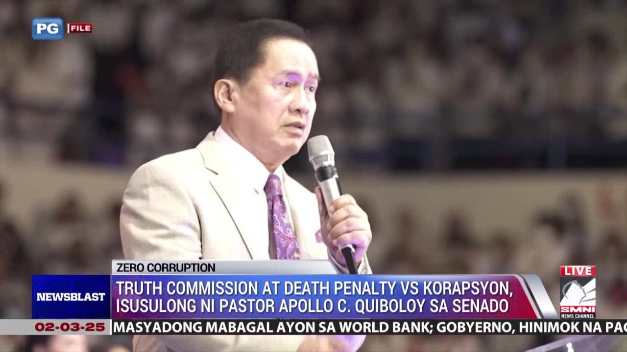 Truth Commission at death penalty vs korapsyon, isusulong ni Pastor Apollo C. Quiboloy sa Senado