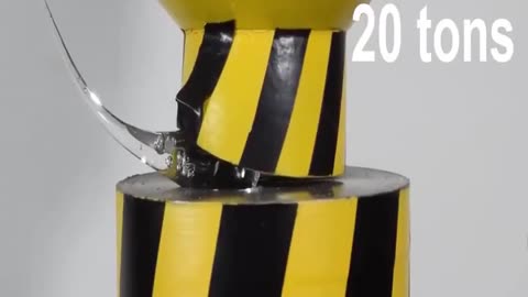 🤯🔩 Watch the Insane Strength of Prince Rupert's Drop Destroy A Hydraulic Press! | FeedMyCuriosity