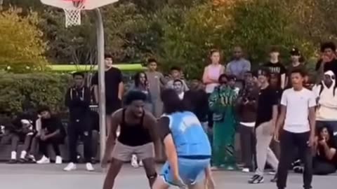 Basketball wizard messes with a defender's mind.