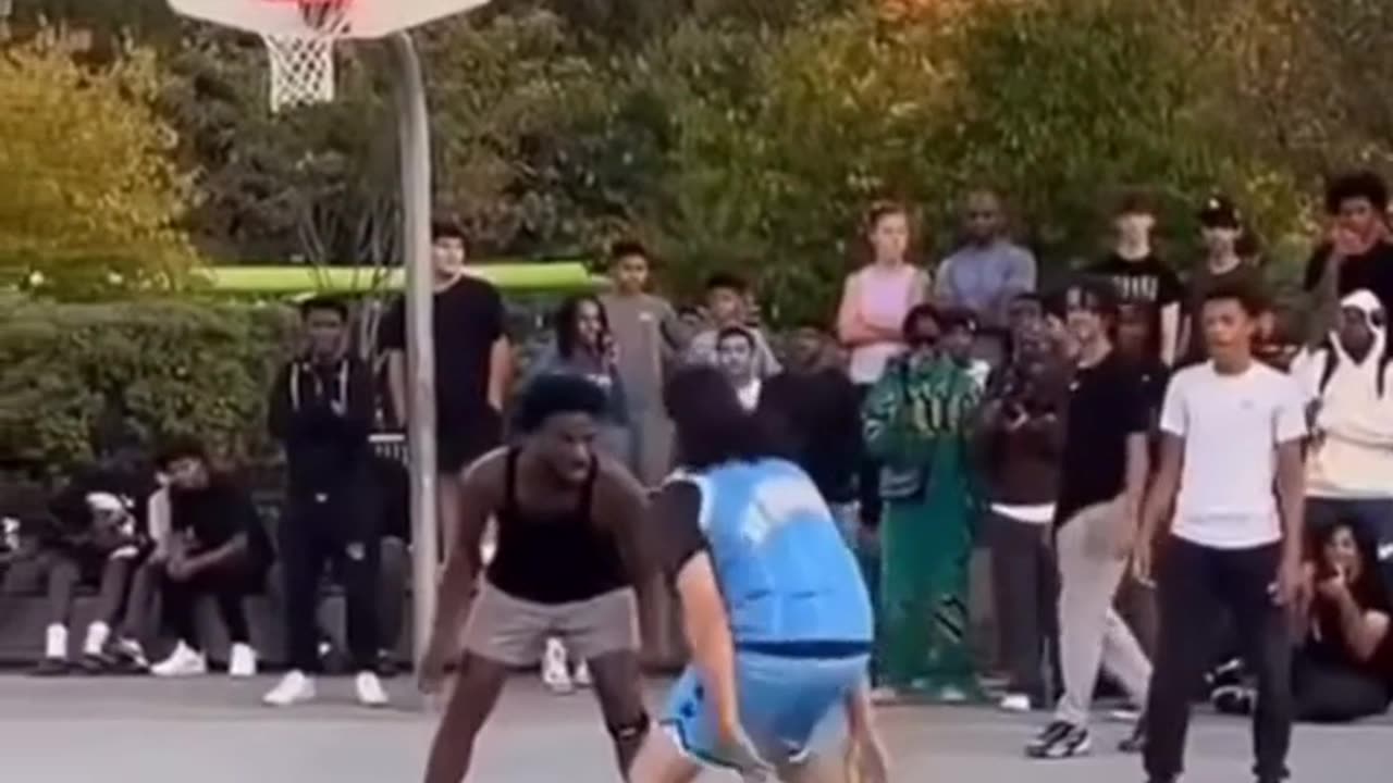 Basketball wizard messes with a defender's mind.