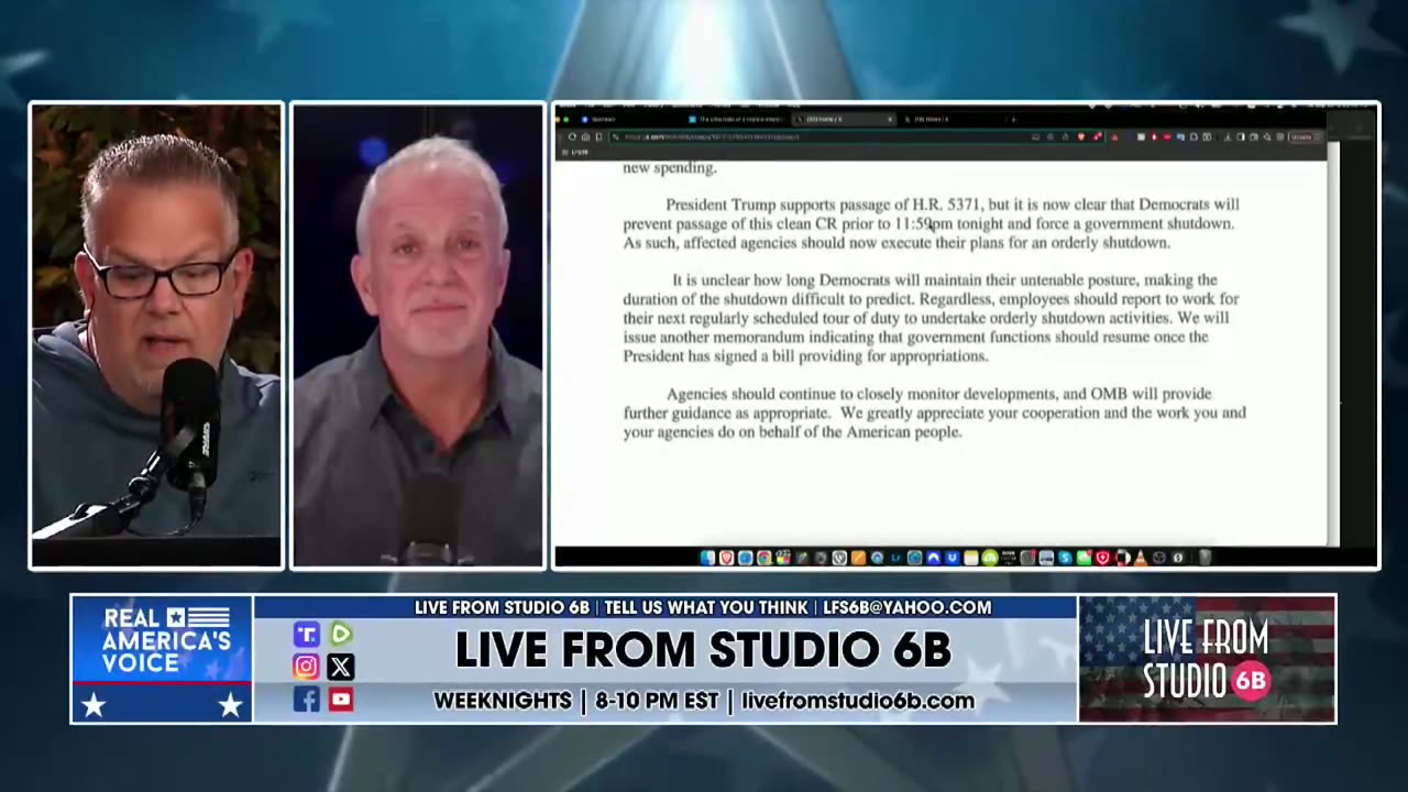 RUSS VOUGHT HAS ALREADY PUT OUT A MEMO ON SHUTDOWN