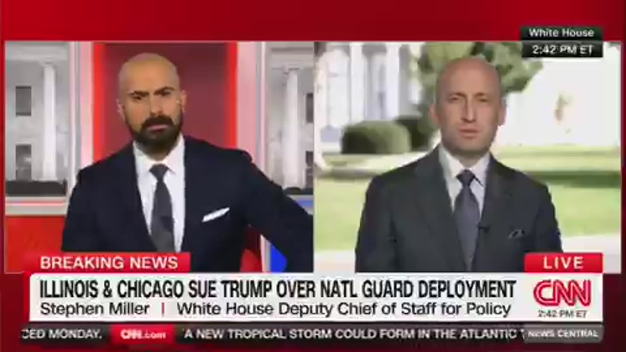 Trump Advisor Stephen Miller "SHORT CIRCUITS" during interview