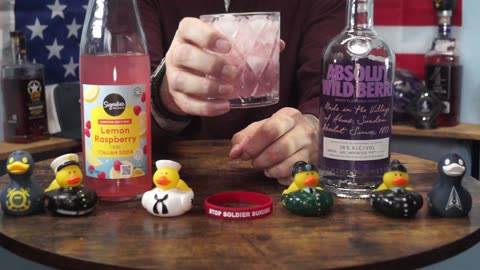 SGT Melvin Jones - Absolut Wild Berri Vodka & Signature Lemon Raspberry Italian Soda