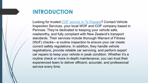 Trusted COF service in Te Papapa