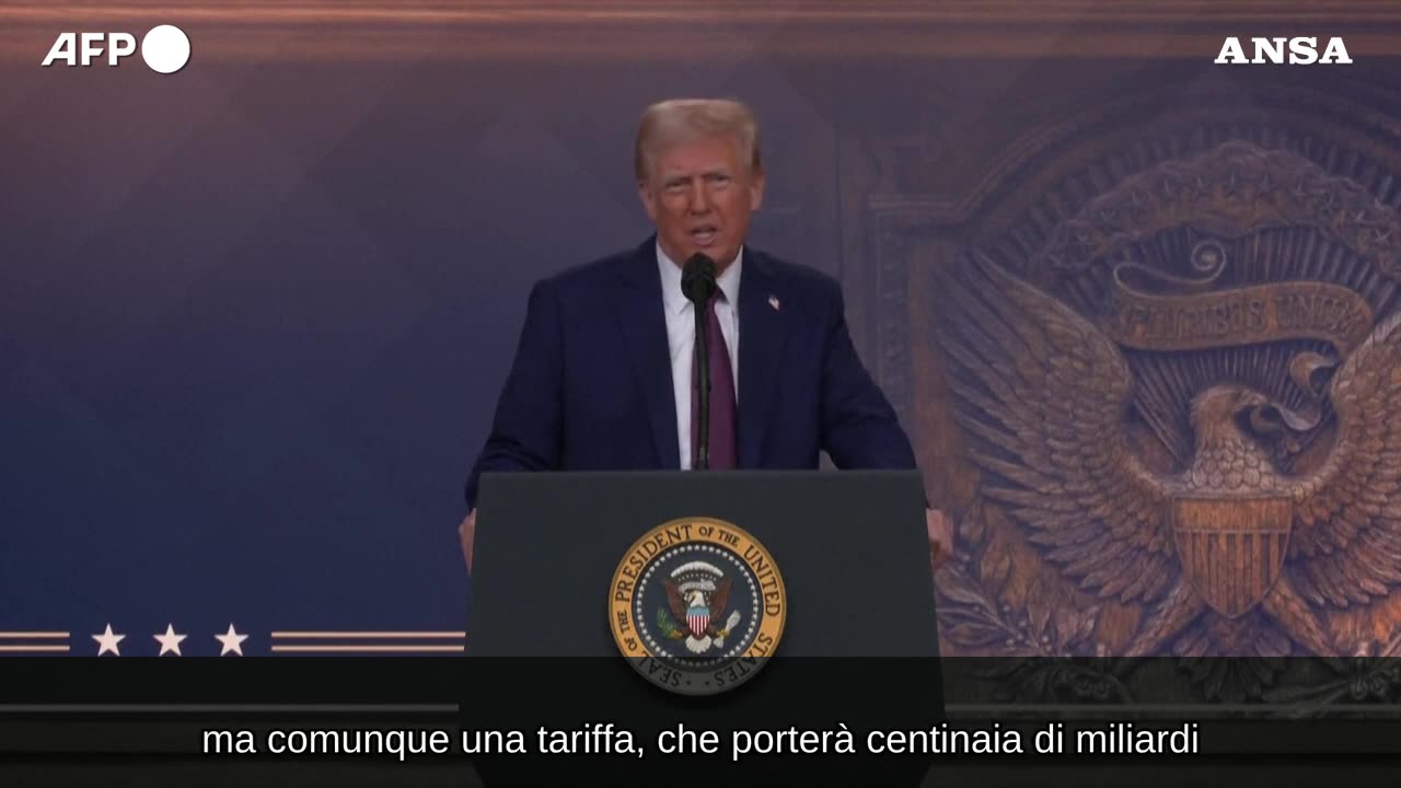 Trump alle aziende a Davos 2025:'Producete in Usa o dovrete pagare i dazi' "Ridurremo l'aliquota sul reddito delle aziende, portandola al 15% se producete in America" Lo ha detto il 47°Presidente USA Donald John Trump.