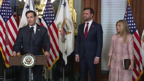 Vice President JD Vance Swears In Marco Rubio as United States Secretary of State