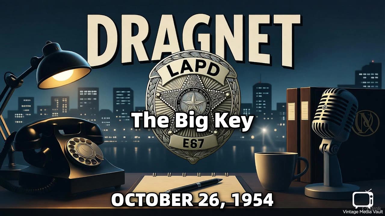 Dragnet - The Big Key - October 26, 1954 - Classic Police Radio Drama