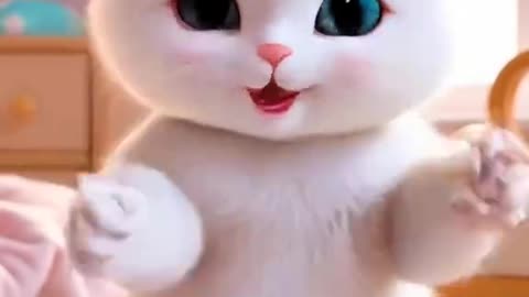 Cute cat baby girl who wants her birthday 🎂 🥳 a