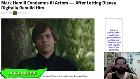 Mark Hamill Hates AI In Hollywood