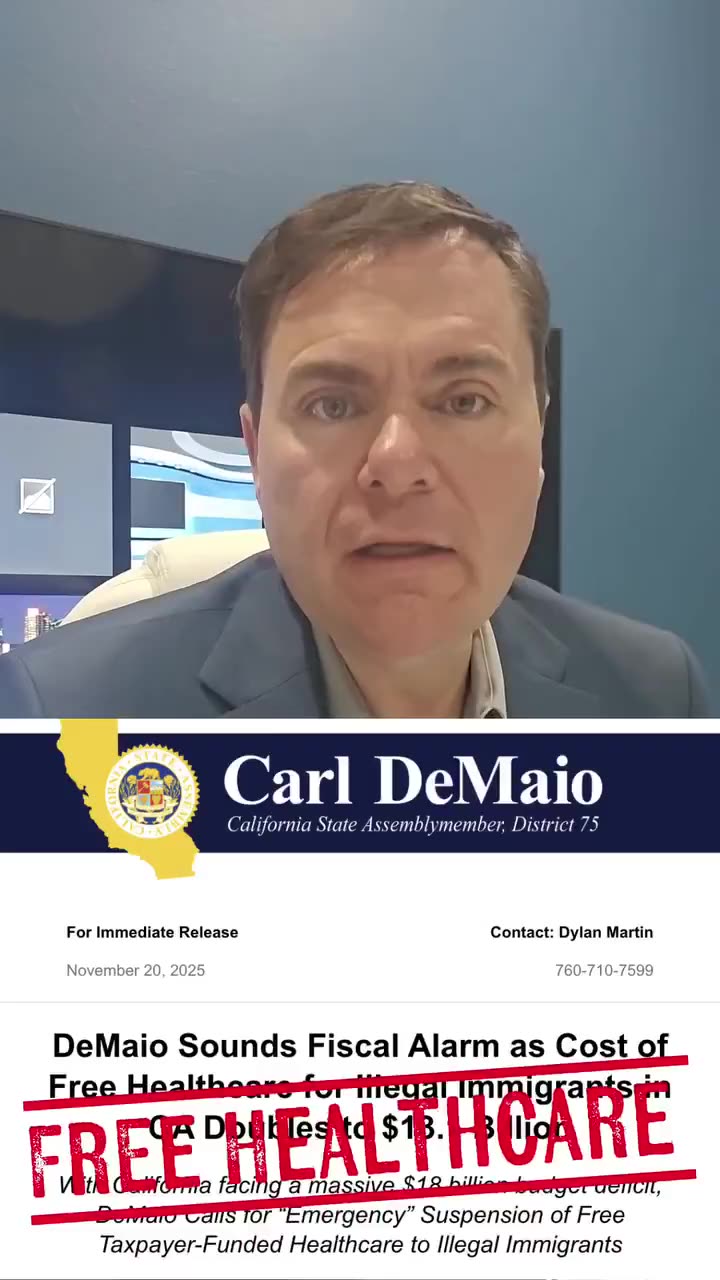 73% of California’s entire $18 billion dollar dollar deficit was spent on giving illegals healthcare