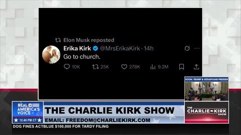 ERIKA KIRK "MAKES GOLD RECORDS": ELON RETWEETS HER