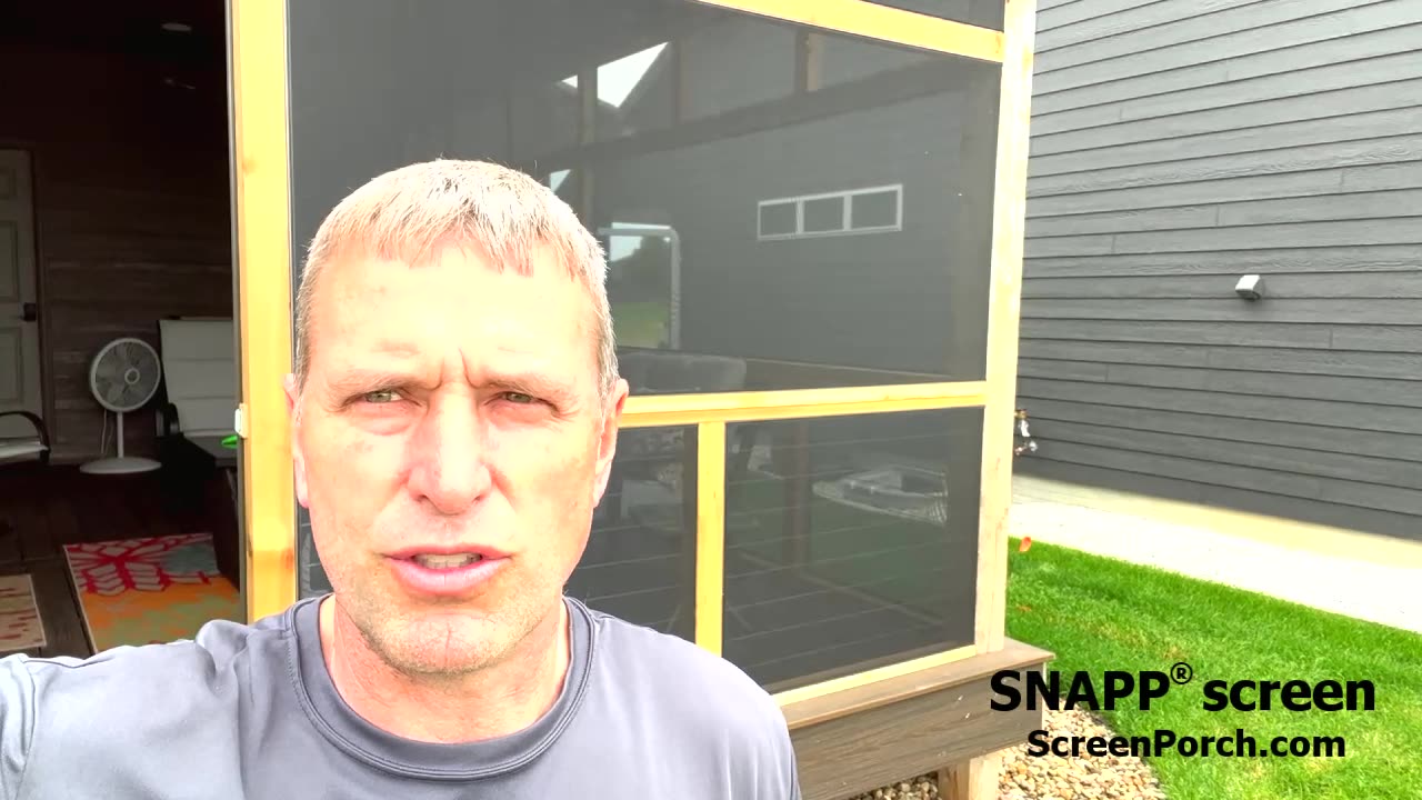 SNAPP® screen Porch Screen Project Review - Dan from South Dakota