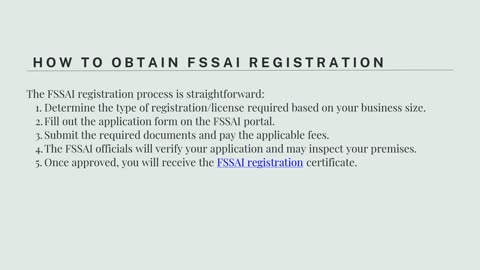 Introduction to FSSAI Registration a Beginner’s Guide