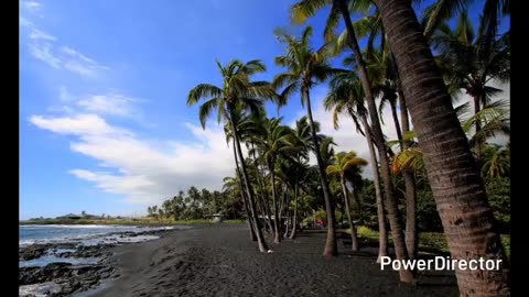 punaluu black sand beach