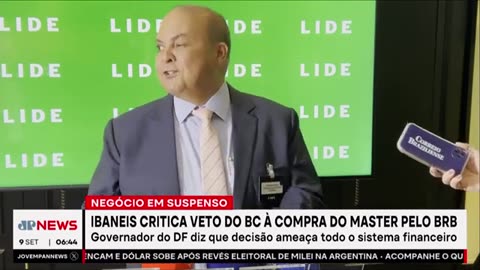 Ibaneis Rocha defende compra do Banco Master pelo BRB. 2025/09/09