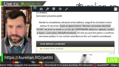 LIVE cu Aurelian.RO – 14 ian 2025