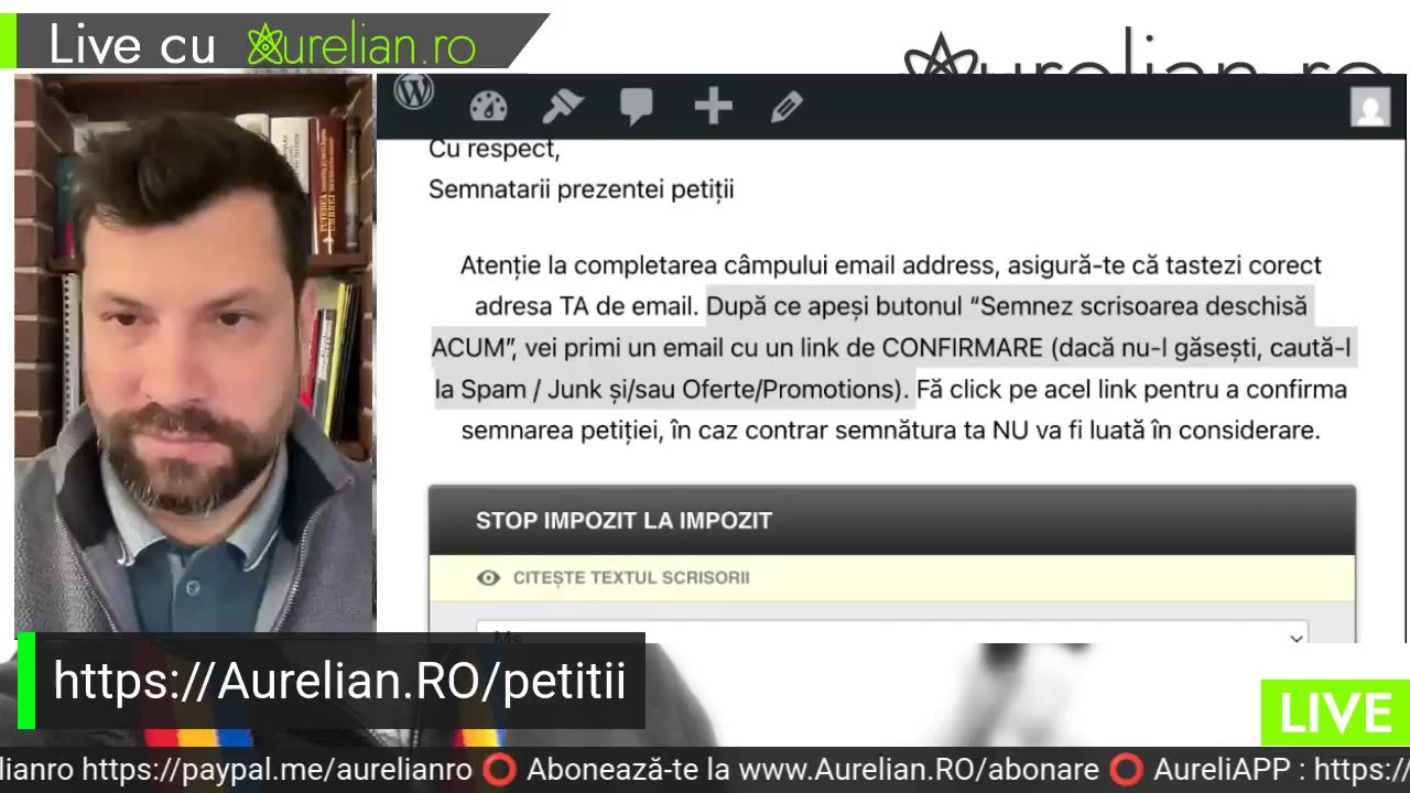 LIVE cu Aurelian.RO – 14 ian 2025