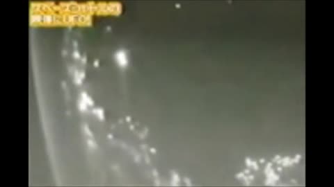 UFO fleet filmed by Japanese Satellite