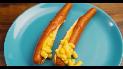 Mac & Cheese Stuffed Pretzel Dogs 🌭🧀 Viral Street Food Twist | FlavorVille