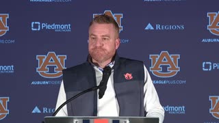 Auburn HC Alex Golesh talks 2026 signing class