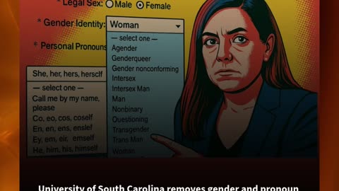 U of South Carolina removes gender and pronoun menus from application after contact by US rep
